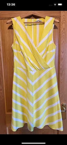 Yellow and white - , stripe