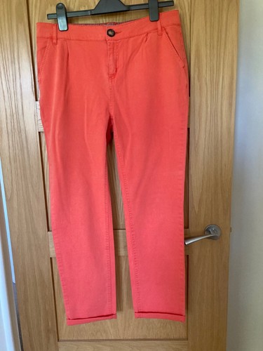 Ladies chinos cotton - ladies, orange